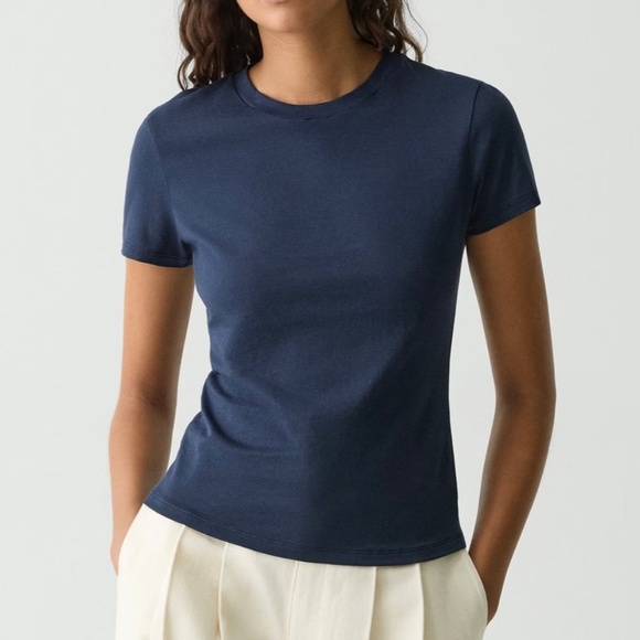 Theory Tiny Tee, Nocturne Navy, M - Picture 1 of 5